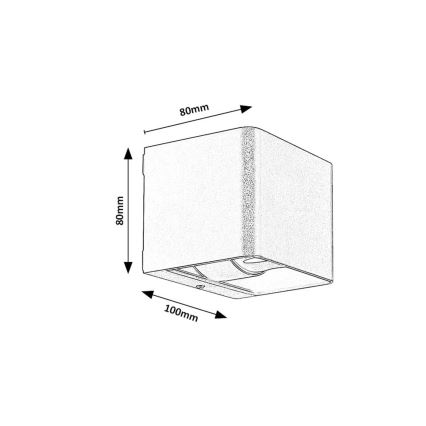 Rabalux - LED Zunanja stenska svetilka LED/10W/230V IP54 siva