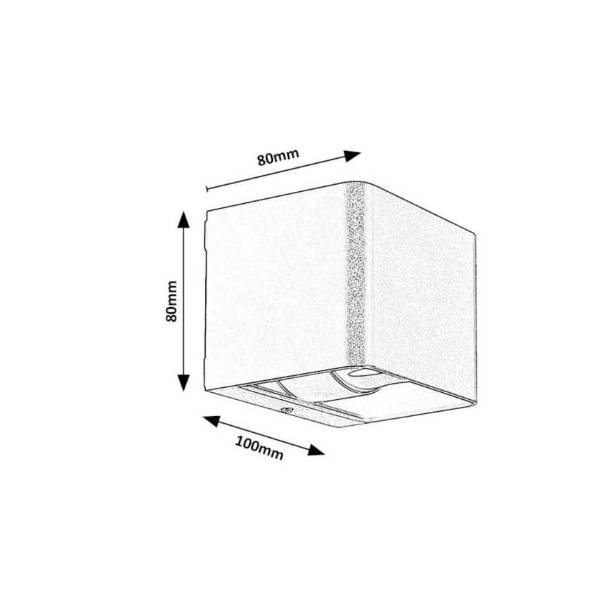 Rabalux - LED Zunanja stenska svetilka LED/10W/230V IP54 siva