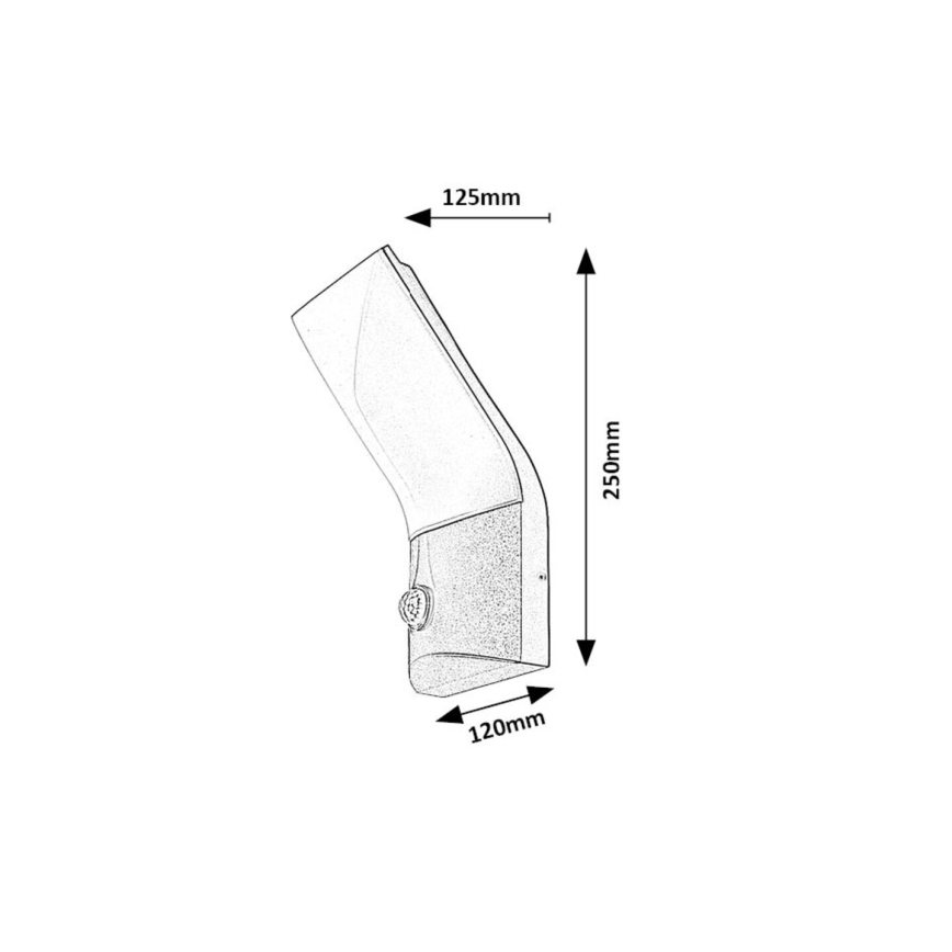 Rabalux - LED Zunanja stenska svetilka s senzorjem LED/10W/230V IP54