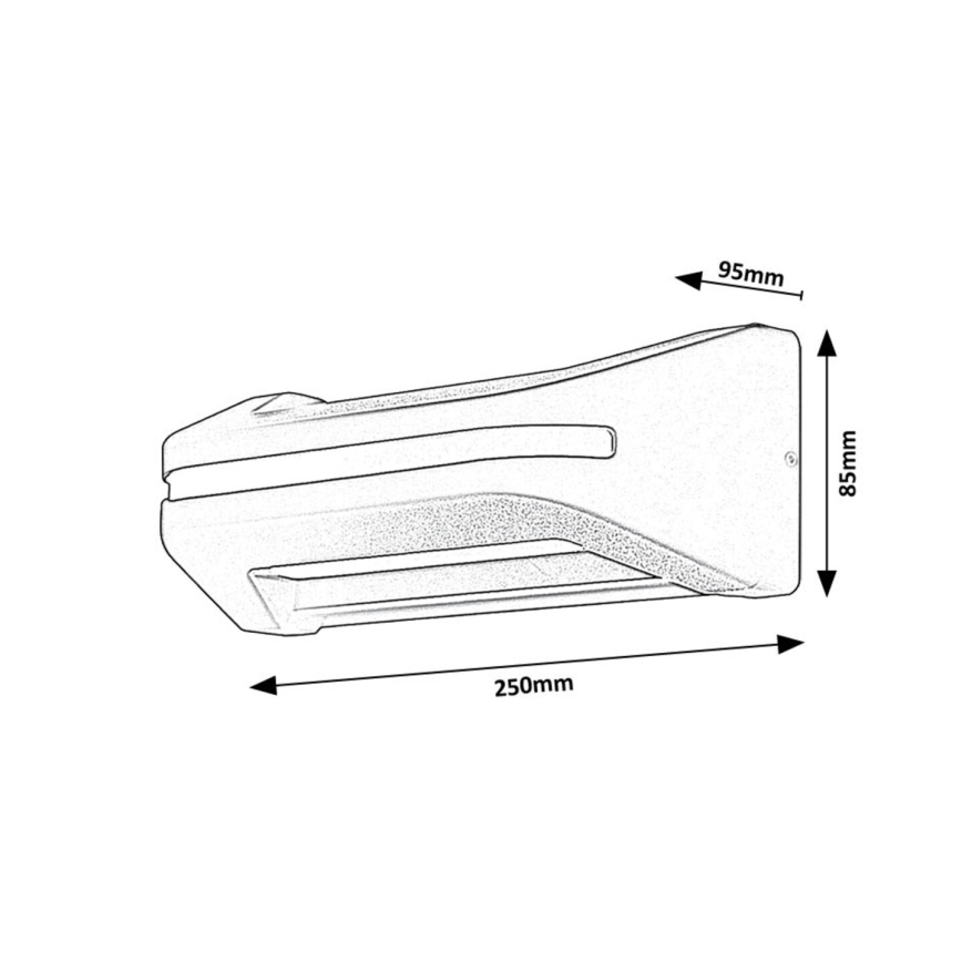 Rabalux - LED Zunanja stenska svetilka LED/20W/230V IP54