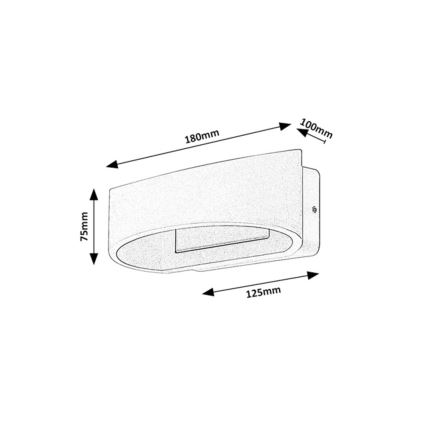 Rabalux - LED zunanje stensko svetilo LED/9W/230V IP54 belo