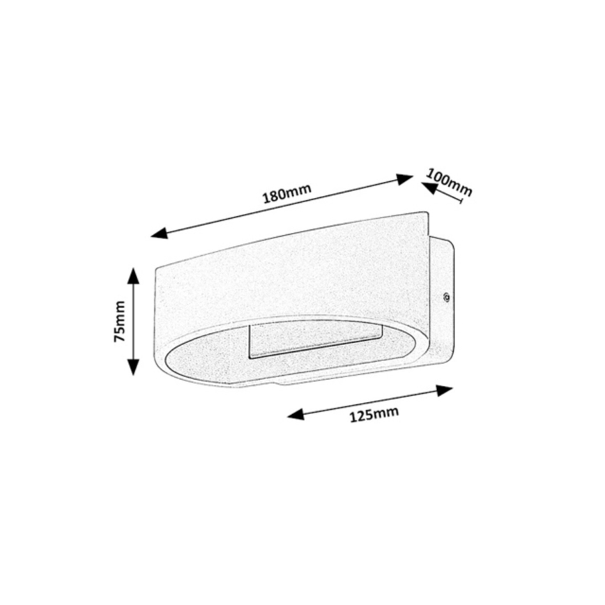 Rabalux - Zunanja LED stenska svetilka LED/9W/230V IP54 antracit