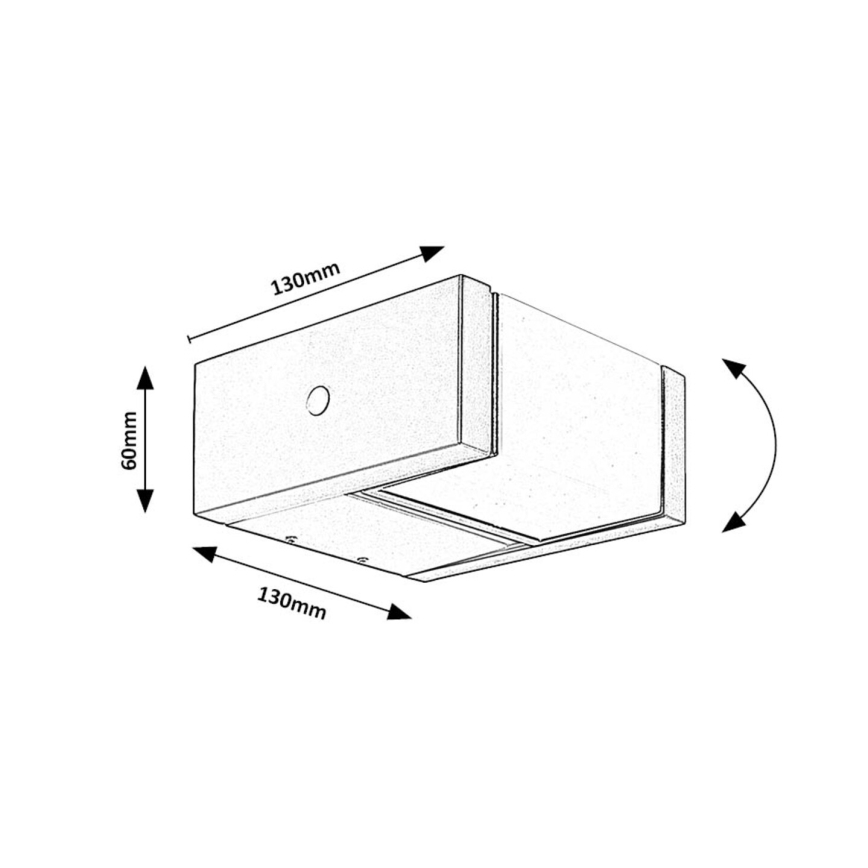 Rabalux - LED Zunanja stenska svetilka LED/10W/230V IP54