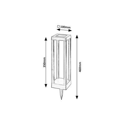 Rabalux - LED Solarna svetilka LED/0,18W/3,7V IP44