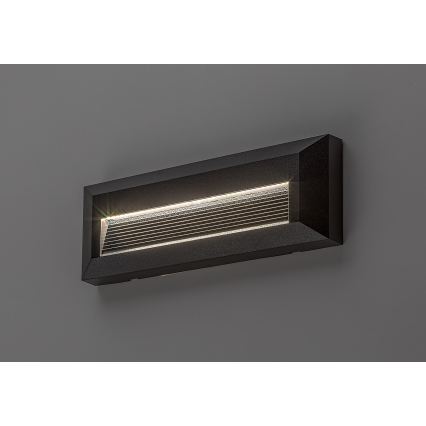 Rabalux - LED zunanja stenska svetilka LED/6W/230V IP65 črna