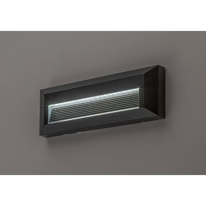 Rabalux - LED zunanja stenska svetilka LED/6W/230V IP65 črna