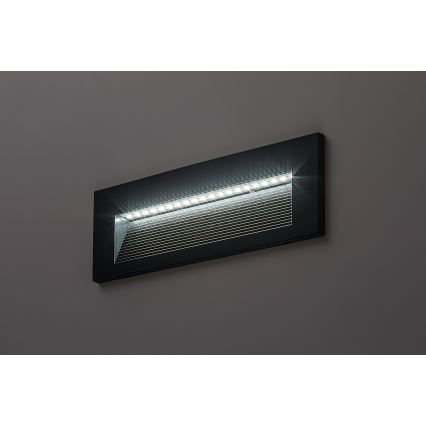 Rabalux - zunanja LED stenska svetilka 6W/230V IP65, črna