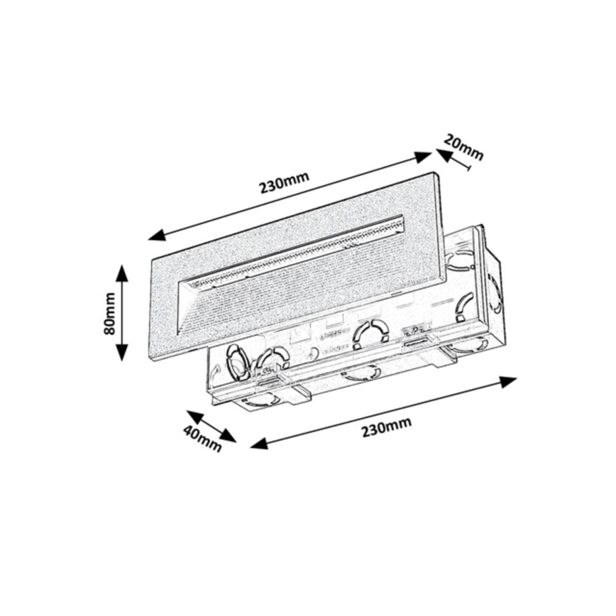 Rabalux - zunanja LED stenska svetilka 6W/230V IP65, črna