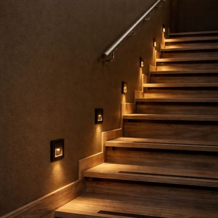 Rabalux - LED stopniščno svetilo LED/1W/230V 3000/4500/6500K črna