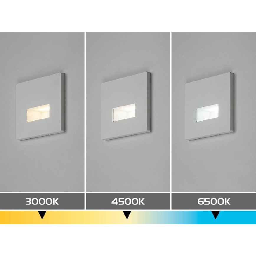Rabalux - LED svetilka za stopnice LED/1W/230V 3000/4500/6500K bela