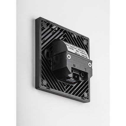 Rabalux - LED stopniščno svetilo z zaznavalom gibanja in mraka LED/1W/230V 3000/4500/6500K črna