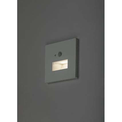 Rabalux - LED stopniščno svetilo s senzorjem gibanja in mraka LED/1W/230V 3000/4500/6500K bela