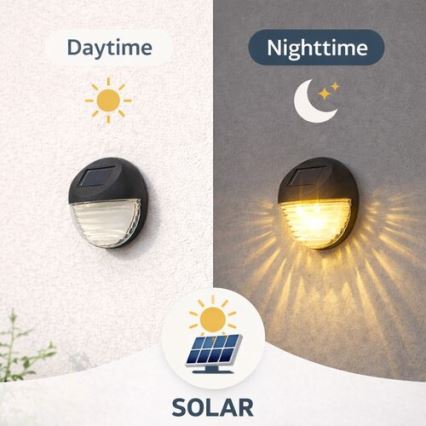 Rabalux - KOMPLET 2x LED sončna stenska svetilka LED/0,06W/1,2V 300 mAh IP44