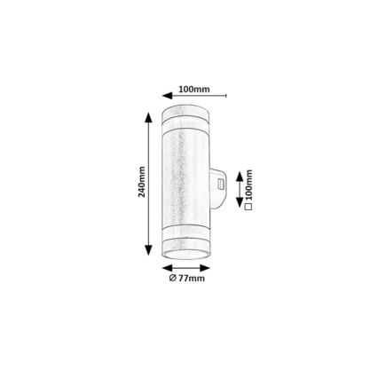 Rabalux - LED zunanja stenska svetilka LED/16W/230V IP65 rjava