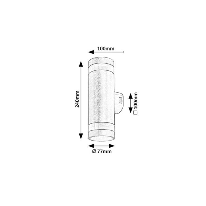 Rabalux - LED zunanja stenska svetilka LED/16W/230V IP65 rjava