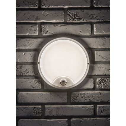 Rabalux - LED zunanja stenska svetilka s senzorjem LED/18W/230V IP65 bela