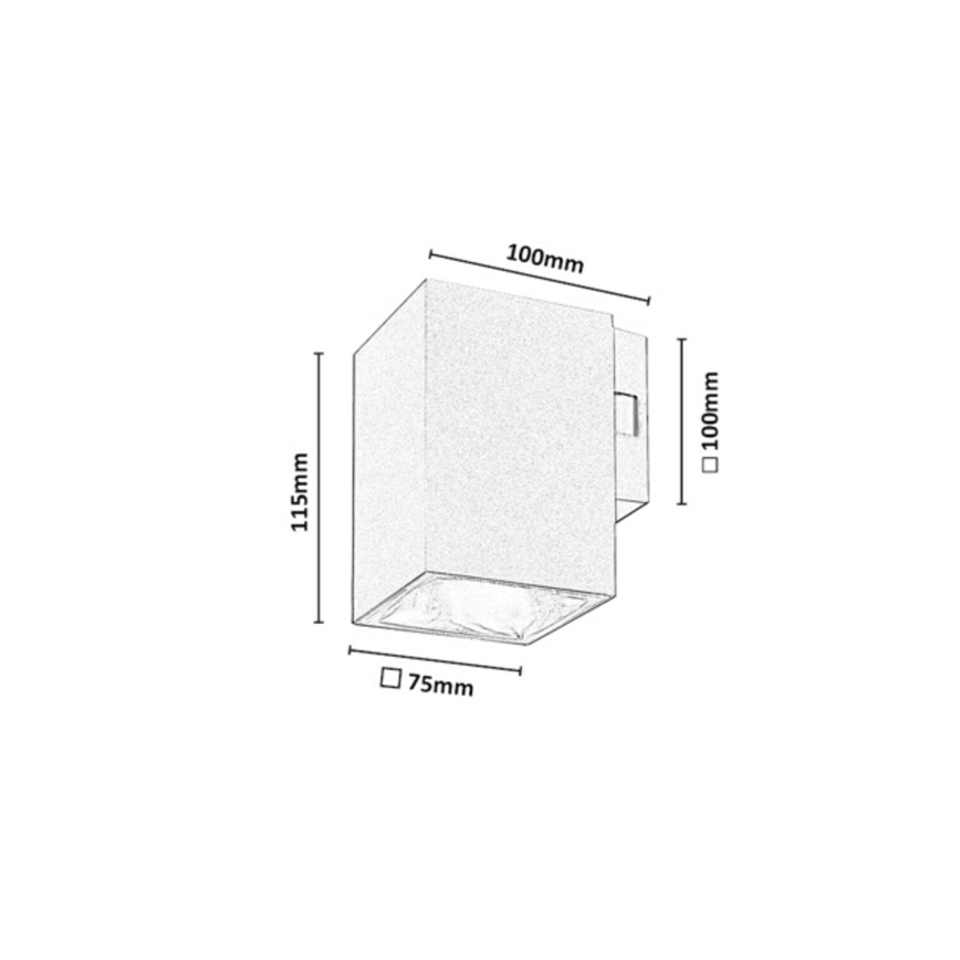Rabalux - Zunanje stensko LED svetilo LED/9W/230V 2700/4000/6500K IP65