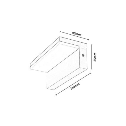 Rabalux - LED Zunanja stenska svetilka LED/9W/230V IP54 bežna