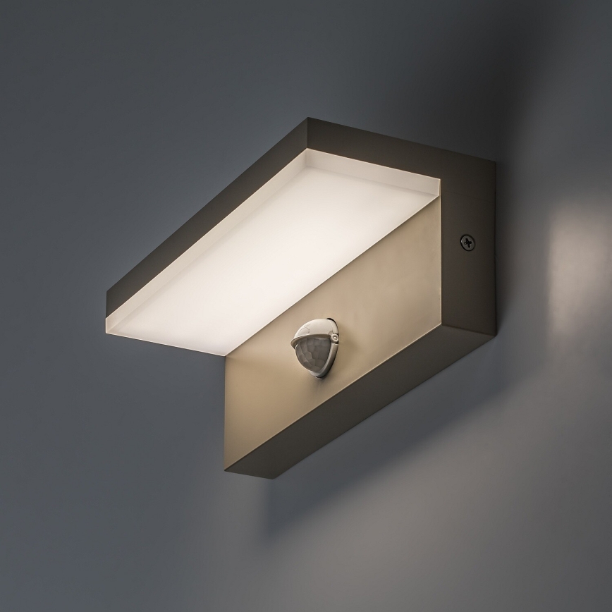 Rabalux - LED Zunanja stenska svetilka s senzorjem LED/9W/230V IP54 bež
