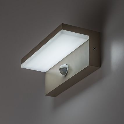 Rabalux - LED Zunanja stenska svetilka s senzorjem LED/9W/230V IP54 bež