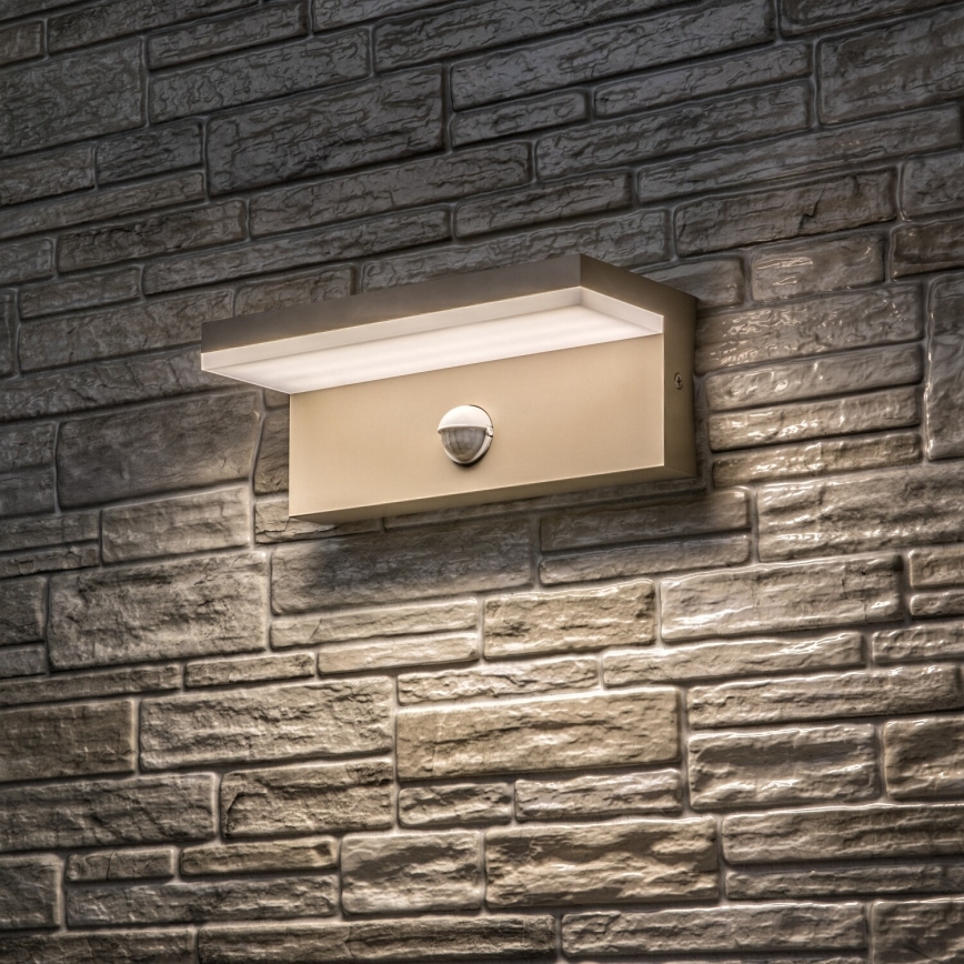 Rabalux - LED Zunanja stenska svetilka s senzorjem LED/9W/230V IP54 bež