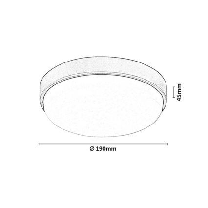 Rabalux - LED Zunanja stropna svetilka LED/14W/230V IP54 bela