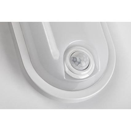 Rabalux - LED Zunanja stropna svetilka s senzorjem LED/15W/230V IP65 bela