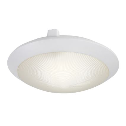 Rabalux - Zunanja stropna svetilka s senzorjem gibanja 1xE27/9W/230V IP65 premer 30 cm bela