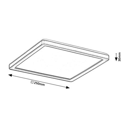 Rabalux - LED Zatemnitvena zunanja stropna svetilka LED/15W/230V Wi-Fi Tuya 2700-6500K IP44 + Daljinski upravljalnik