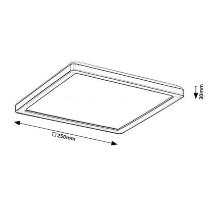 Rabalux - LED Zatemnitvena zunanja stropna svetilka LED/15W/230V Wi-Fi Tuya 2700-6500K IP44 + Daljinski upravljalnik