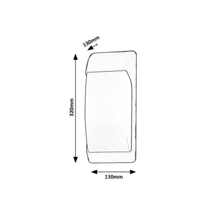 Rabalux - Zunanja stenska svetilka 1xE27/12W/230V IP65