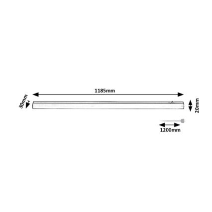 Rabalux - LED Podelementna svetilka LED/18W/230V 4000K 118 cm