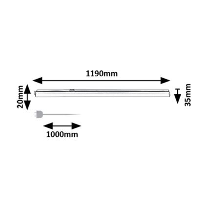Rabalux - LED Podelementna svetilka LED/16W/230V 3000/4000K bela
