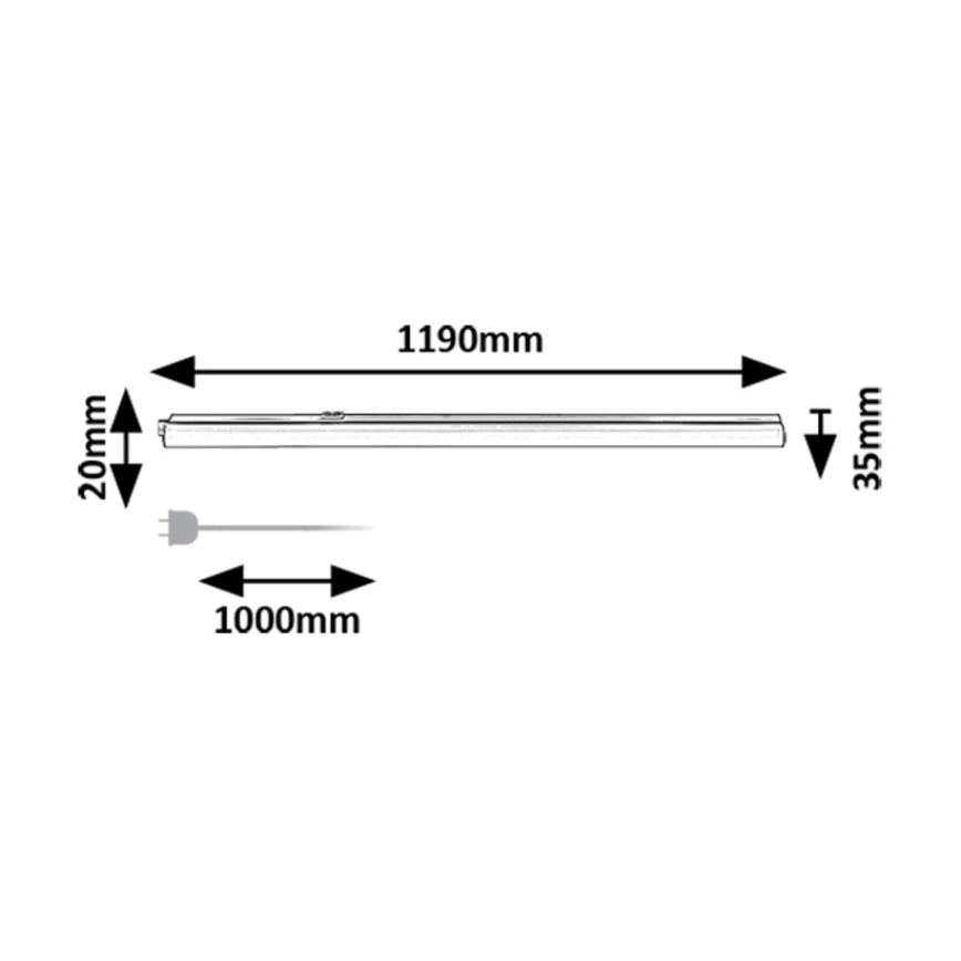 Rabalux - LED Podelementna svetilka LED/16W/230V 3000/4000K bela
