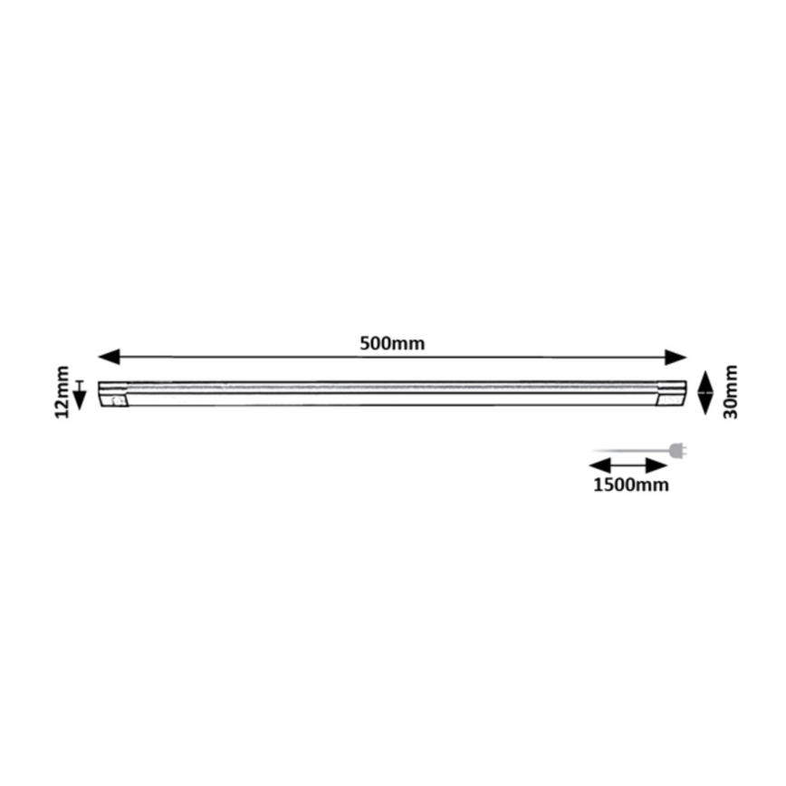 Rabalux - LED Kuhinjska kabinetna svetilka s senzorjem LED/8W/230V 3000K 50 cm