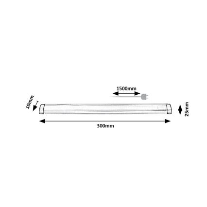 Rabalux - LED Kuhinjska podelementna svetilka LED/3W/230V 4000K 30 cm