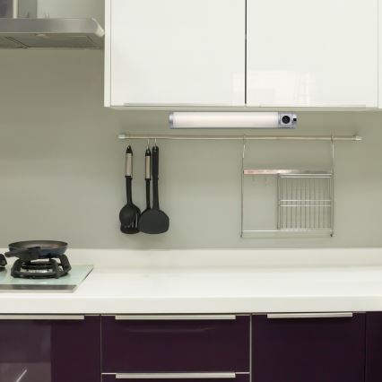 Rabalux - LED Podelementna svetilka z vtičnico LED/8W/230V 4000K 68 cm srebrna