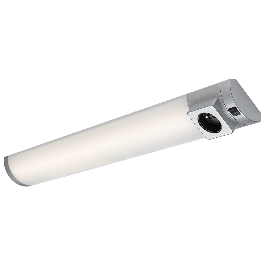 Rabalux - LED Podelementna svetilka z vtičnico LED/8W/230V 4000K 68 cm srebrna