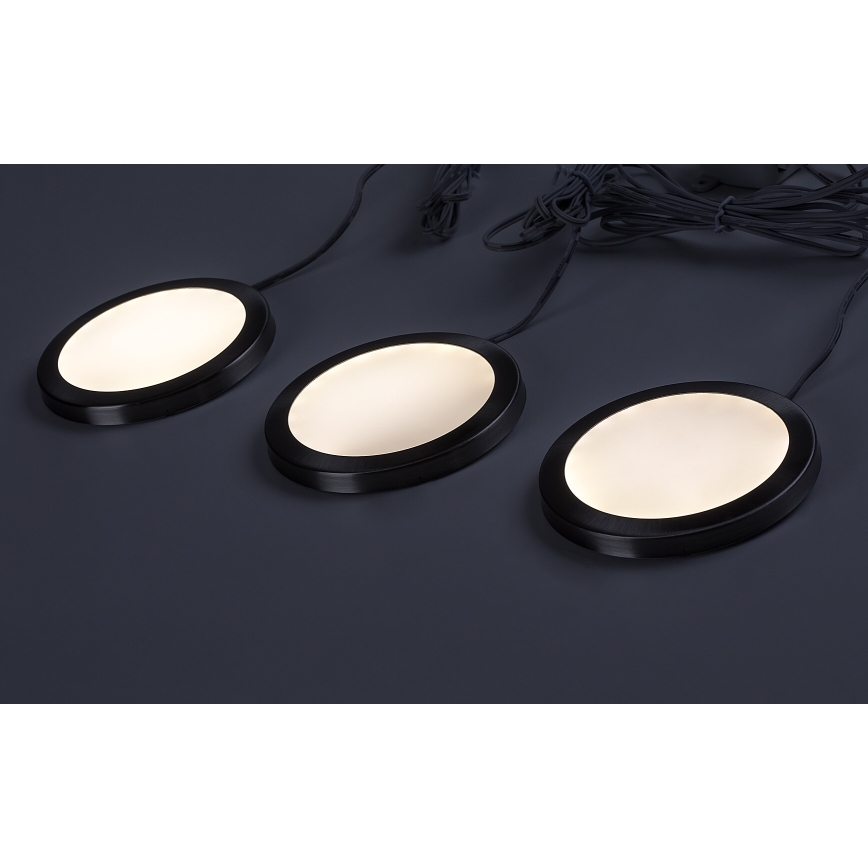 Rabalux - SET 3x LED Zatemnitvena kabinetna razsvetljava 3xLED/1W/230V 4000K