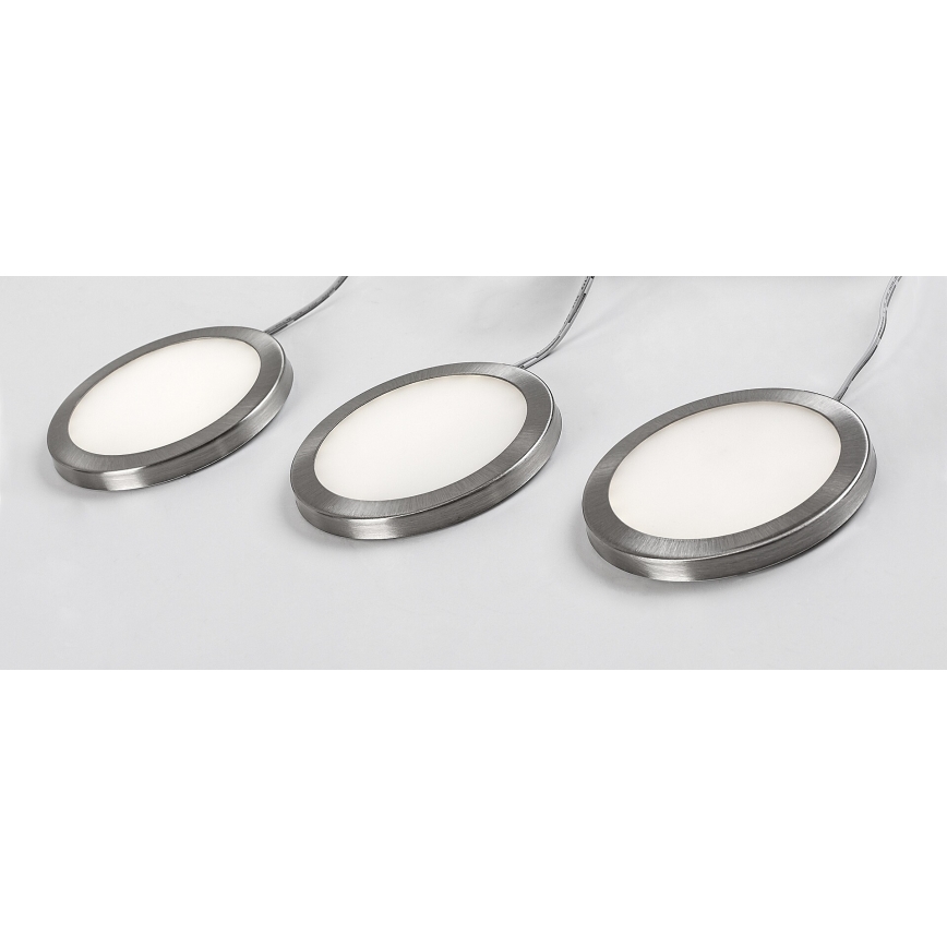 Rabalux - SET 3x LED Zatemnitvena kabinetna razsvetljava 3xLED/1W/230V 4000K