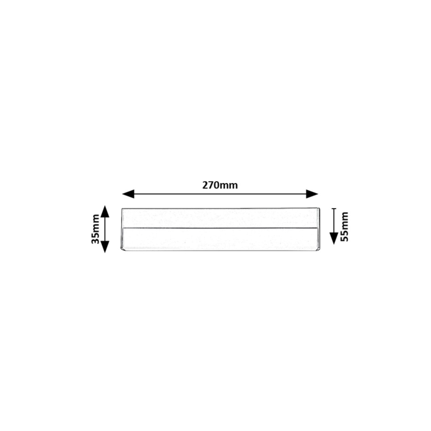Rabalux - LED Podelementna svetilka LED/7W/230V 4000K srebrna