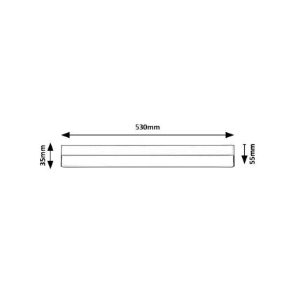 Rabalux - LED Podelementna svetilka LED/14W/230V 4000K 53 cm črna