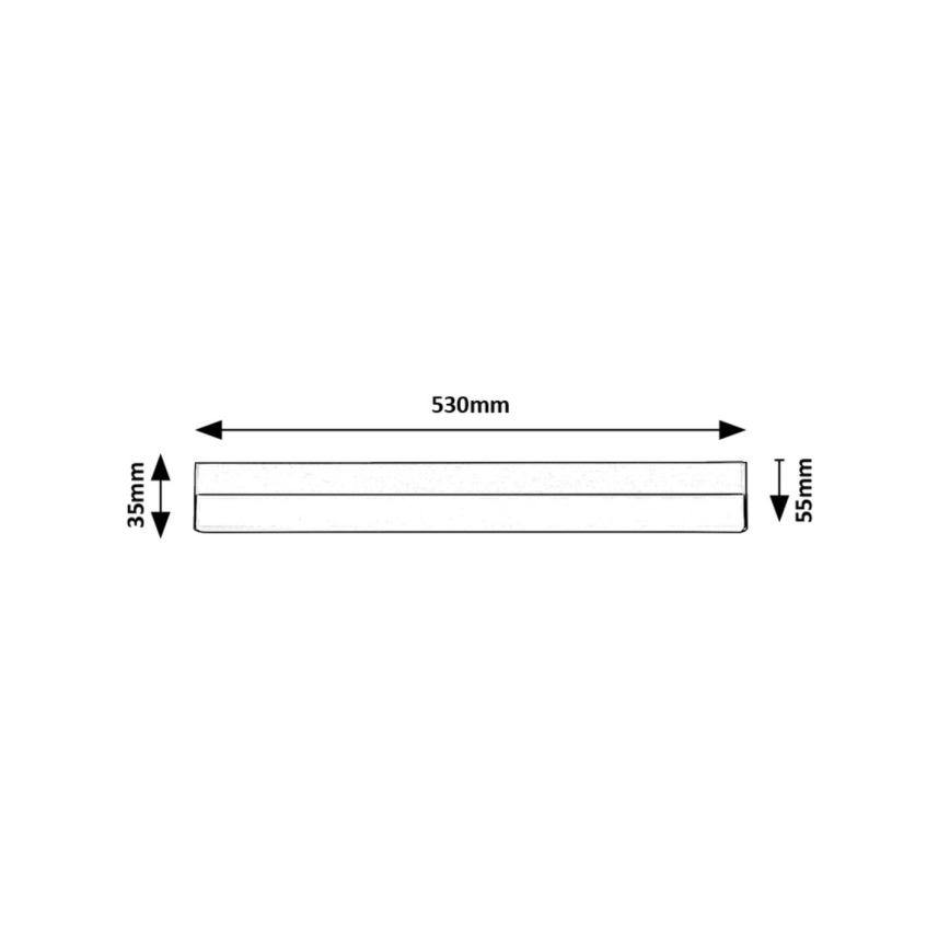 Rabalux - LED Podelementna svetilka LED/14W/230V 4000K 53 cm črna