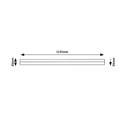 Rabalux - LED Podelementna svetilka LED/24W/230V 4000K 113 cm črna