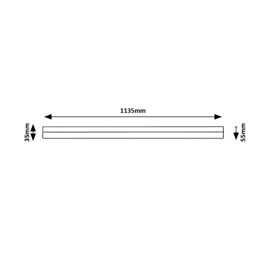 Rabalux - LED Podelementna svetilka LED/24W/230V 4000K 113 cm črna