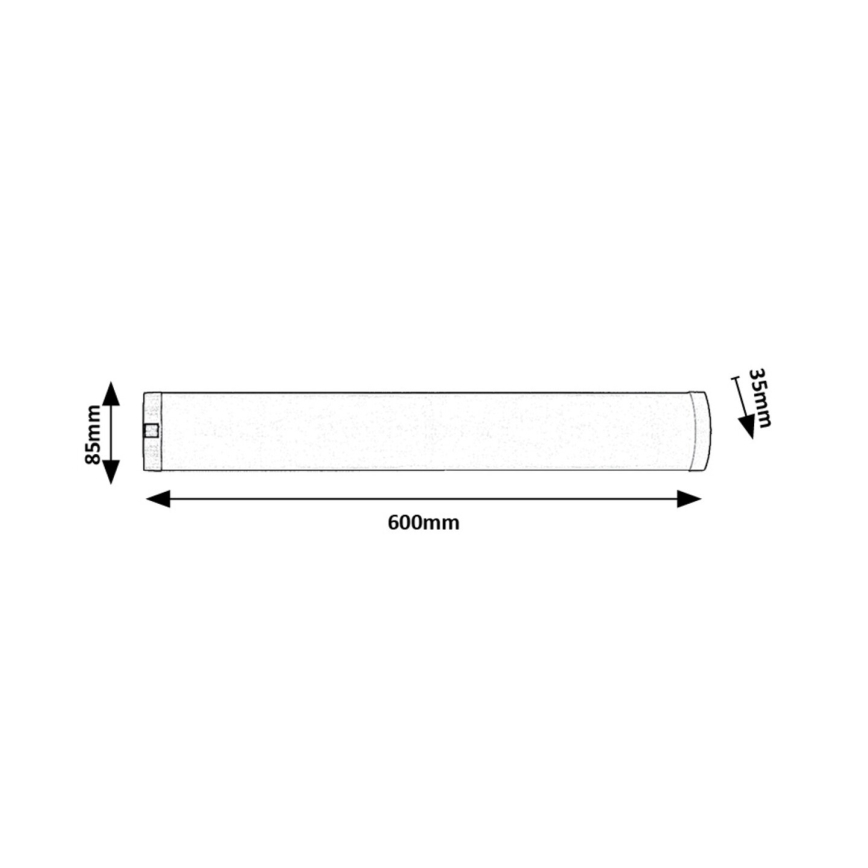 Rabalux - LED Podelementna svetilka LED/8W/230V 4000K 60 cm mat krom