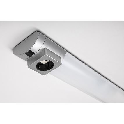 Rabalux - LED Podelementna svetilka z vtičnico LED/5W/230V 4000K 45 cm mat krom