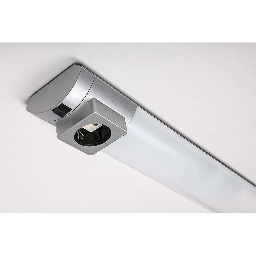 Rabalux - LED Podelementna svetilka z vtičnico LED/8W/230V 4000K 68 cm mat krom