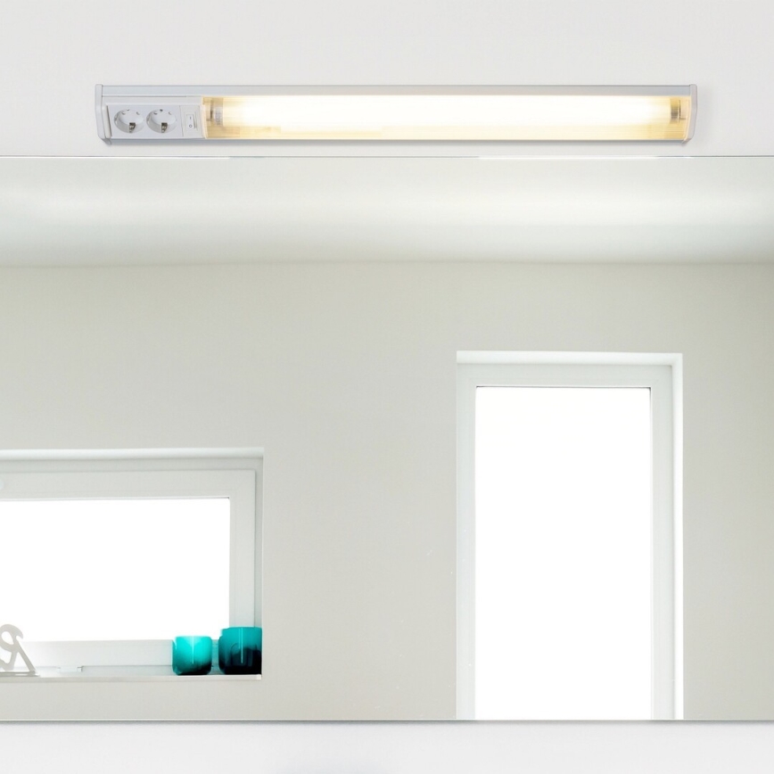 Rabalux - LED Podelementna svetilka z 2 vtičnicama LED/15W/230V 4000K 70 cm bela