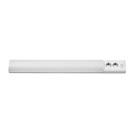 Rabalux - LED Podelementna svetilka z 2 vtičnicama LED/15W/230V 4000K 70 cm bela